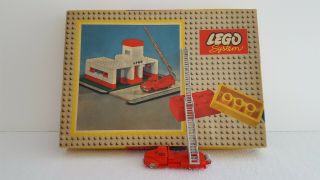 Vintage Lego System No 308 - Fire Station,  Rare,  1:87,  w/complete box,  Denmark 7