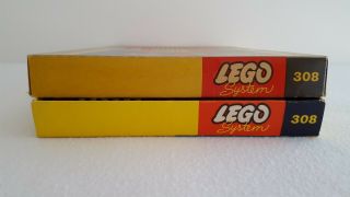 Vintage Lego System No 308 - Fire Station,  Rare,  1:87,  w/complete box,  Denmark 9