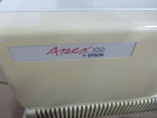 VINTAGE Epson APEX Computer Keyboard AOC Monitor,  DOS 3.  3 Software MANUALS Q301a 2
