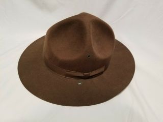 Vintage Wwii Or Era Us Marine/army Drill Sargent Instructors Campaign Hat 7 1/2