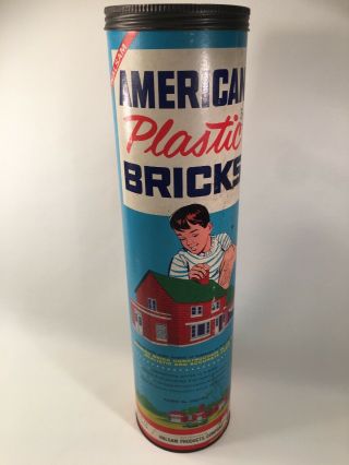 American Plastic Bricks Building Set 705 Elgo Plastics Halsam Products Co