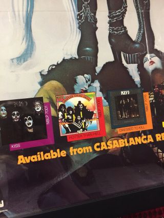 RARE 1977 KISS LOVE GUN Promo Poster - Casablanca Records & Filmworks 10