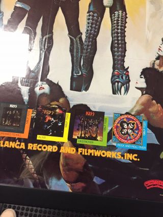 RARE 1977 KISS LOVE GUN Promo Poster - Casablanca Records & Filmworks 11
