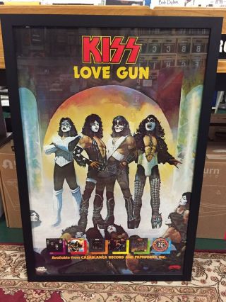 Rare 1977 Kiss Love Gun Promo Poster - Casablanca Records & Filmworks