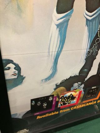 RARE 1977 KISS LOVE GUN Promo Poster - Casablanca Records & Filmworks 5