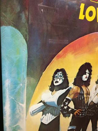 RARE 1977 KISS LOVE GUN Promo Poster - Casablanca Records & Filmworks 6