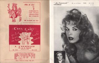 Unusual Vintage Program " Le Carrousel " - " Coccinelle " & Many More Transvestites