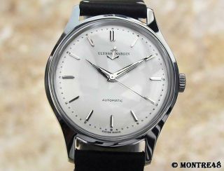 Ulysse Nardin Swiss Made 1960s Men Auto Stainless Steel 35mm Vintage Watch Je147