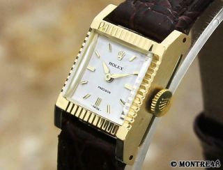 Rolex 9356 Lady Swiss Made 18k Gold Luxury Vintage 1962 Luxury Watch Je181