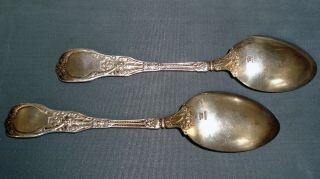 2 Antique 1894 Gorham Mythologique Large Serving Spoons 8 1/2 