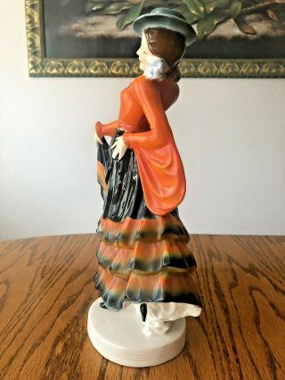 Colorful Vintage Spanish Flamenco Lady Dancer Porcelain Figurine 12351 3