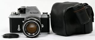 Nikon F Red Flag Meter Prism 35mm Film Slr Camera,  50/1.  4 Lens Kit - (rare)