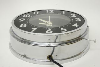 50s vintage MINI GLO - DIAL Electric Neon Clock light - up advertising old 6