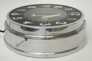 50s vintage MINI GLO - DIAL Electric Neon Clock light - up advertising old 8