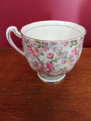 ROYAL STANDARD tea cup and saucer May Medley CHINTZ pattern floral teacup 5