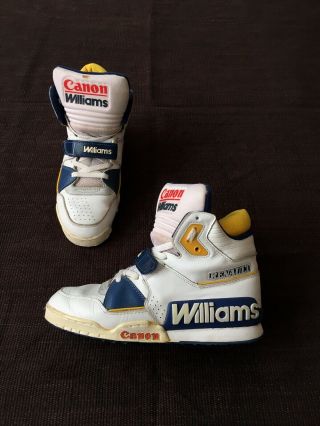 Vtg 90s Bmw Williams Renault F1 Racing Sneakers Canon Camel Official Merchandise
