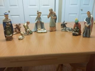 Vintage 10 Piece Goebel Nativity Set