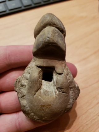 Mlc 1581 Meso American Pre Columbian Clay Ladle / Flute Artifact