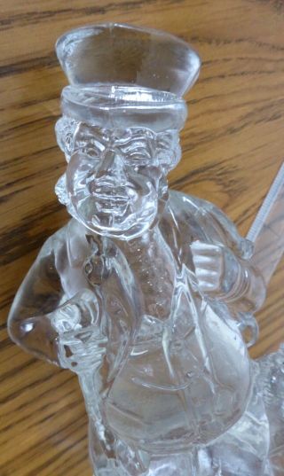 Rare Antique Victorian Pressed Glass John Bull & The Times Dog P/weight 1880 ' s? 10