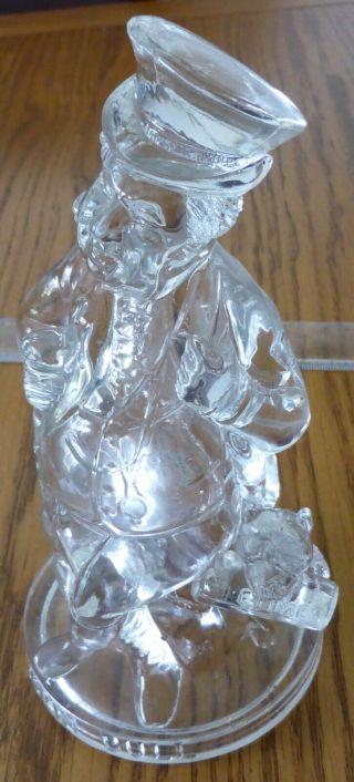 Rare Antique Victorian Pressed Glass John Bull & The Times Dog P/weight 1880 ' s? 11