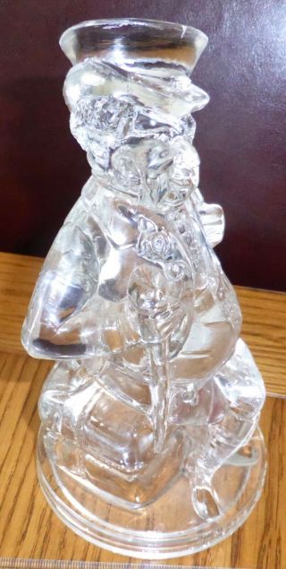 Rare Antique Victorian Pressed Glass John Bull & The Times Dog P/weight 1880 ' s? 5