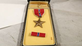 Wwii Us Army Bronze Star Boxed With V For Valor