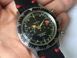 Croton Aviator Sea Diver Vintage Chronograph Watch - Valjoux 23 - Chronomaster