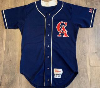 Vtg California Angels Pro Team Issued Blank Jersey 40 Wilson 1996 Mlb Authentic