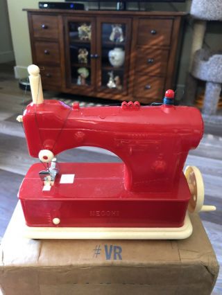 Vintage Toy Necchi Sewing Machine Playset Rare Hasbro 1967 Mod Era
