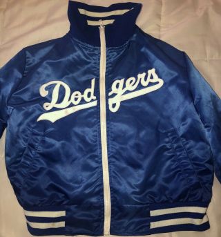 Vintage La Dodgers Jacket Stadium Gear Blue Size S Kids Fernando Valenzuela Rare