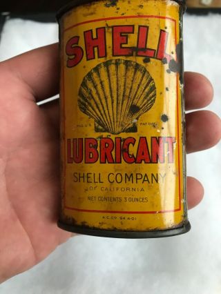 Vintage Handy Oiler Gun Oil Can Tin Lead Top Shell Rare Household Oil 8