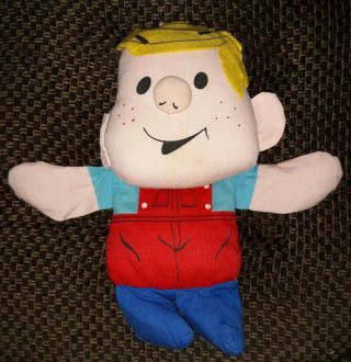 Vintage Dennis the Menace plush & bean bag dolls PLUS coloring book 2