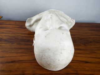 Vintage Life Death Mask Plaster Sculpture Male Figure Macabre Oddity Decorative 5