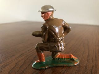 Vintage/Antique Barclay Manoil Lead Toy Soldier Artillery Shell Loader WWI 2