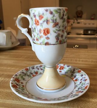 Vintage Wild Flowers Tea Cup And Saucer