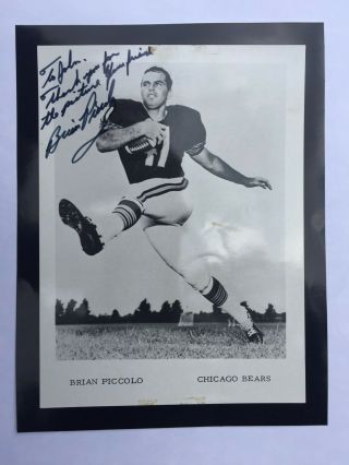 Brian Piccolo Chicago Bears Signed 5 X 7 - Extremely Rare Autographed Photo