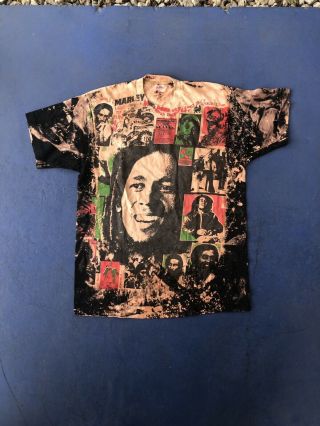 Vintage 90s Bob Marley Mosquito Head T - Shirt 80s Mosquitohead Bob Marley Tee