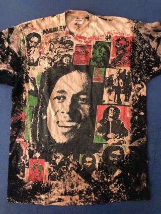Vintage 90s Bob Marley Mosquito Head T - shirt 80s Mosquitohead Bob Marley Tee 2