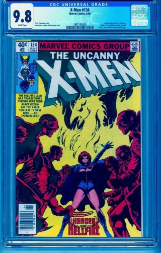 X - Men 134 Cgc 9.  8 White Perfect Wrap Rare Newsstand Edition 1st Dark Phoenix