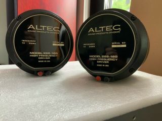 Pair Vintage Altec 288 - 16g Alnico Drivers W/genuine Factory 23834 Diaphragms