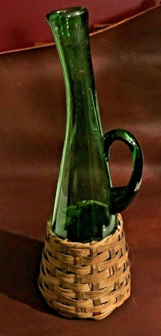 Vintage Hand - Blown Italian Wine Decanter,  Rare