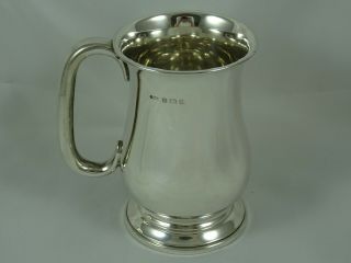 Quality Solid Silver Pint Tankard,  1935,  311gm