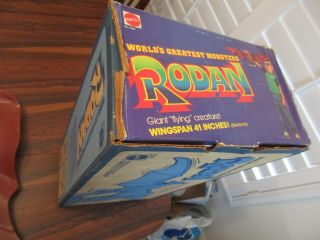 VINTAGE RODAN - MATTEL 1979 W/ BOX,  INSTRUCTIONS,  INSERT - MINTY GODZILLA 11