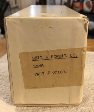 Vintage Bell & Howell 16mm Projection 4” F/1.  6 Lens Part No.  201004 Box 6