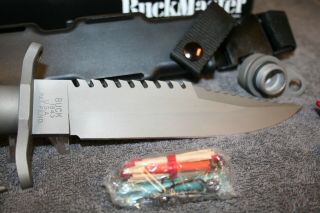 BUCK KNIFE MODEL 184 BUCKMASTER - 1987 - RARE 5TH VERSION 1 OF 976 - NIB/NOS 3