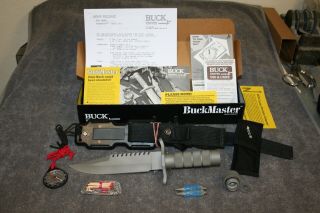 BUCK KNIFE MODEL 184 BUCKMASTER - 1987 - RARE 5TH VERSION 1 OF 976 - NIB/NOS 6