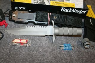 BUCK KNIFE MODEL 184 BUCKMASTER - 1987 - RARE 5TH VERSION 1 OF 976 - NIB/NOS 7