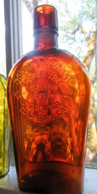 Extremely Rare Western Saloon Flask