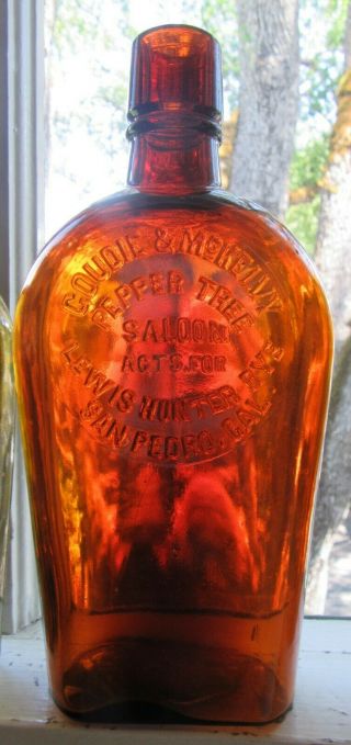 Extremely Rare Western Saloon Flask 4