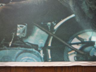 Vintage 1970 ' s printed Easy Rider Dennis Hopper poster 2